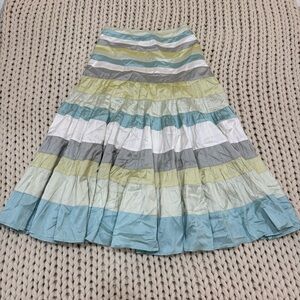 Calypso Christiane Celle 100% Silk Green Maxi Dress Size Small St. Barth